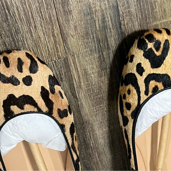 Polo Ralph Lauren Leopard Print Haircalf Flats - US Size 6B - Picture 11 of 14